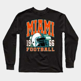 Miami Football vintage style Long Sleeve T-Shirt
